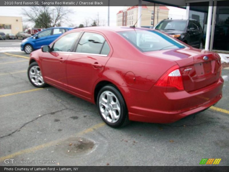 Sangria Red Metallic / Charcoal Black 2010 Ford Fusion SE