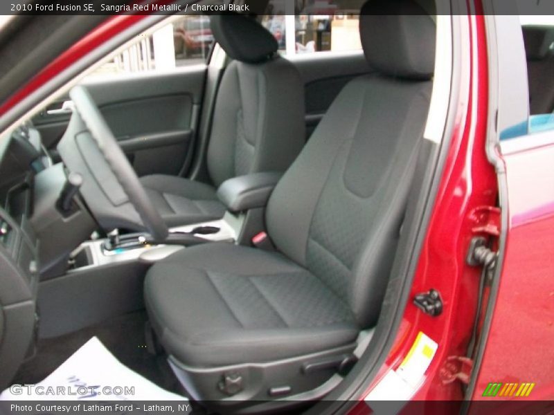 Sangria Red Metallic / Charcoal Black 2010 Ford Fusion SE