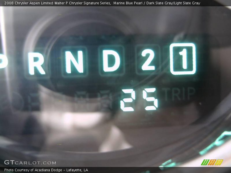 Marine Blue Pearl / Dark Slate Gray/Light Slate Gray 2008 Chrysler Aspen Limited Walter P Chrysler Signature Series