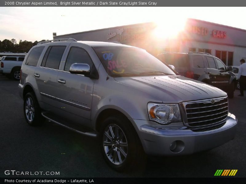 Bright Silver Metallic / Dark Slate Gray/Light Slate Gray 2008 Chrysler Aspen Limited