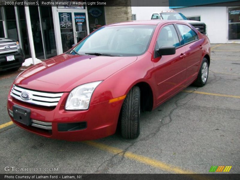 Redfire Metallic / Medium Light Stone 2008 Ford Fusion S