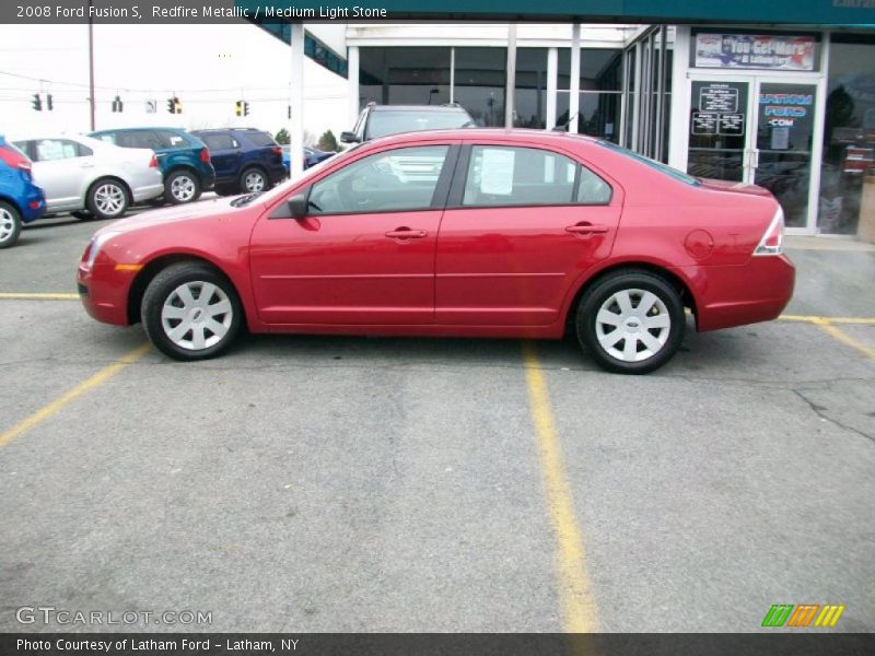 Redfire Metallic / Medium Light Stone 2008 Ford Fusion S