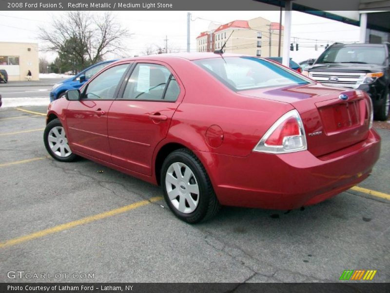 Redfire Metallic / Medium Light Stone 2008 Ford Fusion S