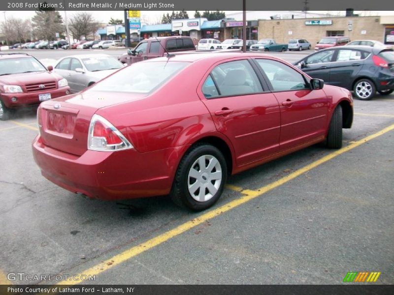 Redfire Metallic / Medium Light Stone 2008 Ford Fusion S