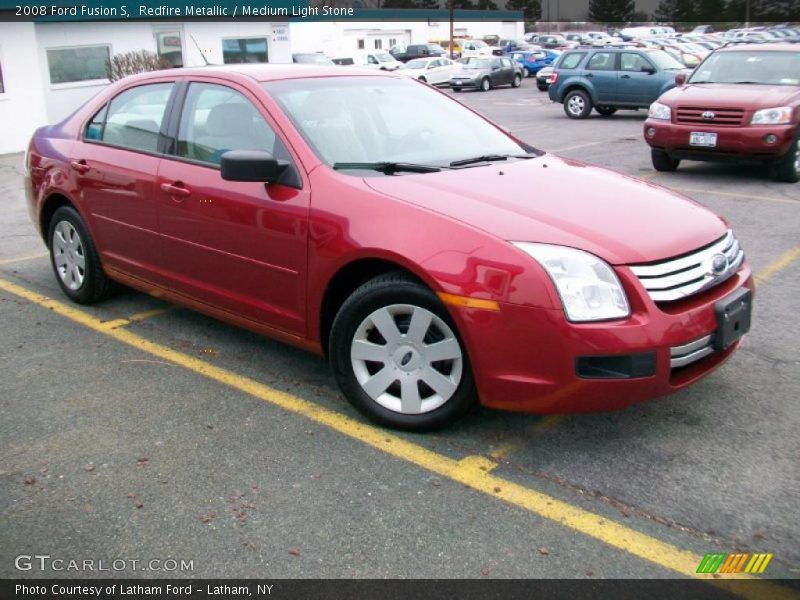 Redfire Metallic / Medium Light Stone 2008 Ford Fusion S