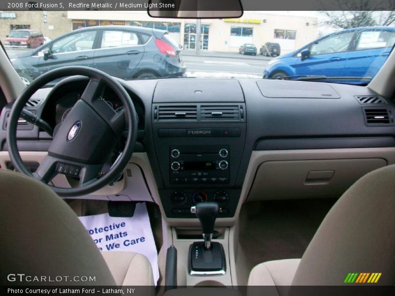 Redfire Metallic / Medium Light Stone 2008 Ford Fusion S