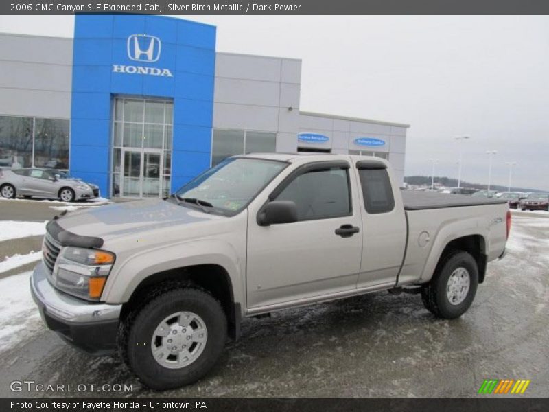 Silver Birch Metallic / Dark Pewter 2006 GMC Canyon SLE Extended Cab