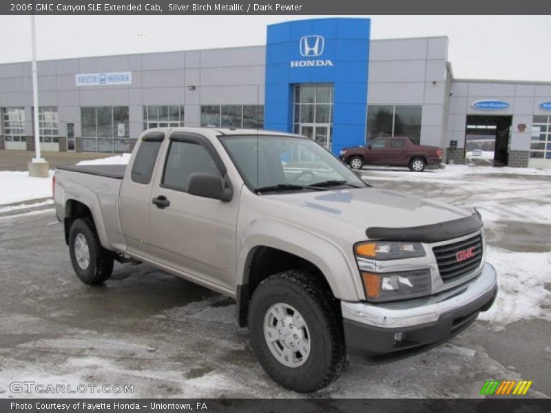 Silver Birch Metallic / Dark Pewter 2006 GMC Canyon SLE Extended Cab