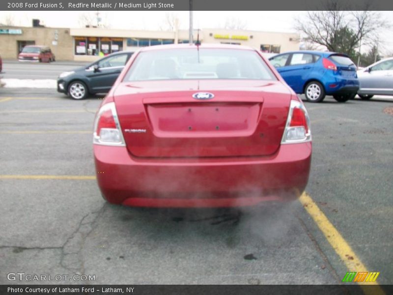 Redfire Metallic / Medium Light Stone 2008 Ford Fusion S