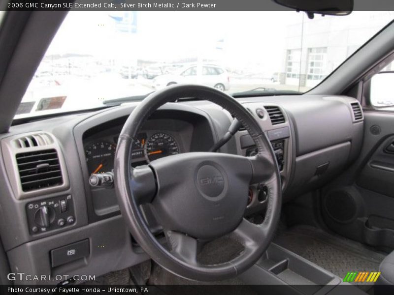  2006 Canyon SLE Extended Cab Dark Pewter Interior