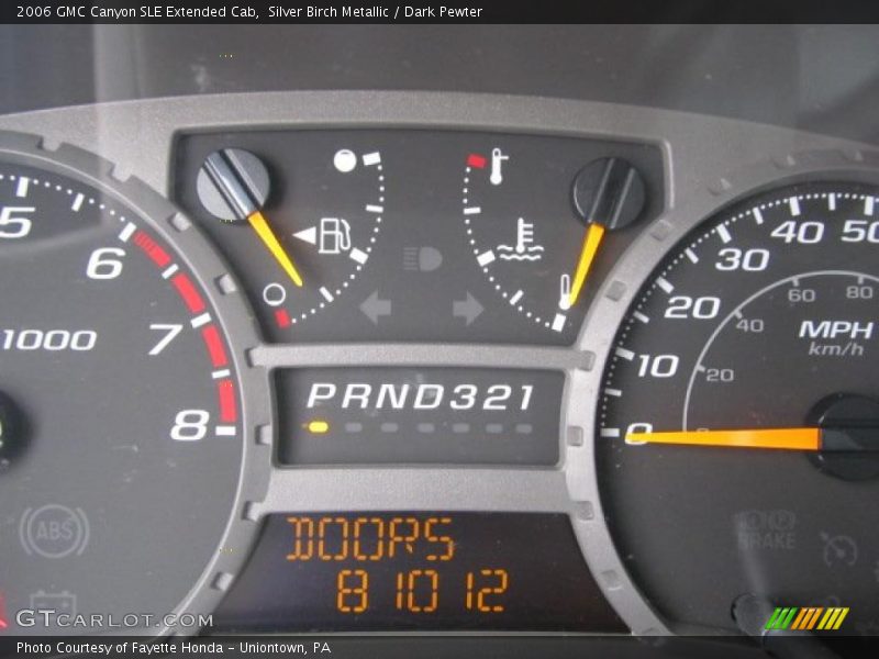 Silver Birch Metallic / Dark Pewter 2006 GMC Canyon SLE Extended Cab