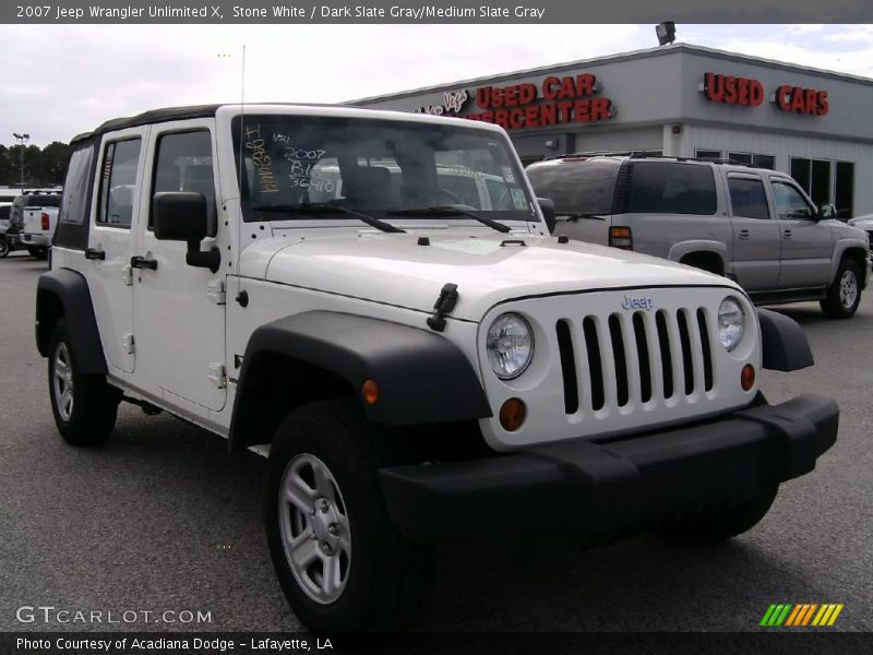 Stone White / Dark Slate Gray/Medium Slate Gray 2007 Jeep Wrangler Unlimited X
