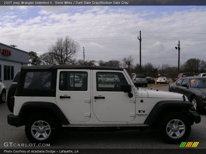 Stone White / Dark Slate Gray/Medium Slate Gray 2007 Jeep Wrangler Unlimited X