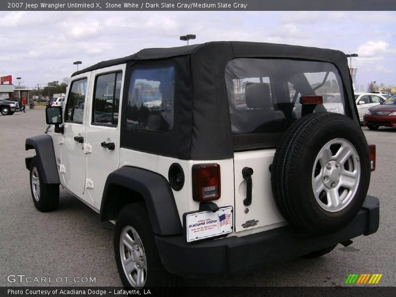 Stone White / Dark Slate Gray/Medium Slate Gray 2007 Jeep Wrangler Unlimited X