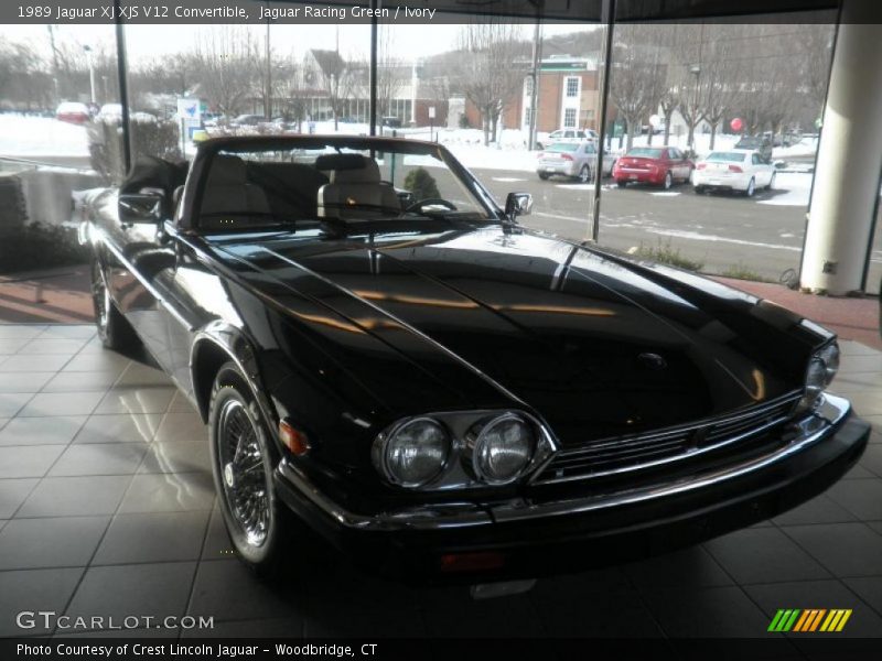 Jaguar Racing Green / Ivory 1989 Jaguar XJ XJS V12 Convertible