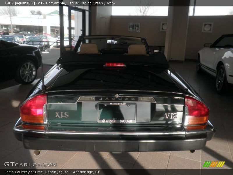 Jaguar Racing Green / Ivory 1989 Jaguar XJ XJS V12 Convertible
