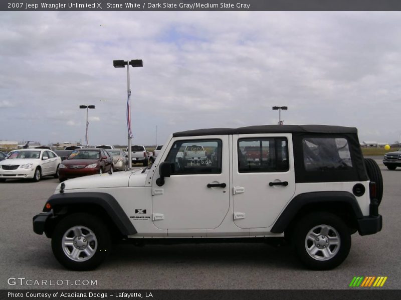 Stone White / Dark Slate Gray/Medium Slate Gray 2007 Jeep Wrangler Unlimited X