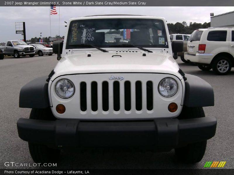 Stone White / Dark Slate Gray/Medium Slate Gray 2007 Jeep Wrangler Unlimited X