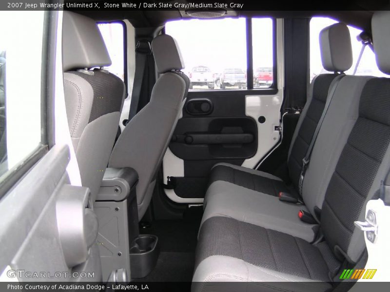 Stone White / Dark Slate Gray/Medium Slate Gray 2007 Jeep Wrangler Unlimited X