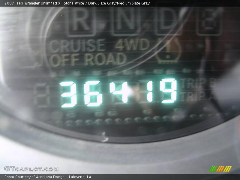 Stone White / Dark Slate Gray/Medium Slate Gray 2007 Jeep Wrangler Unlimited X