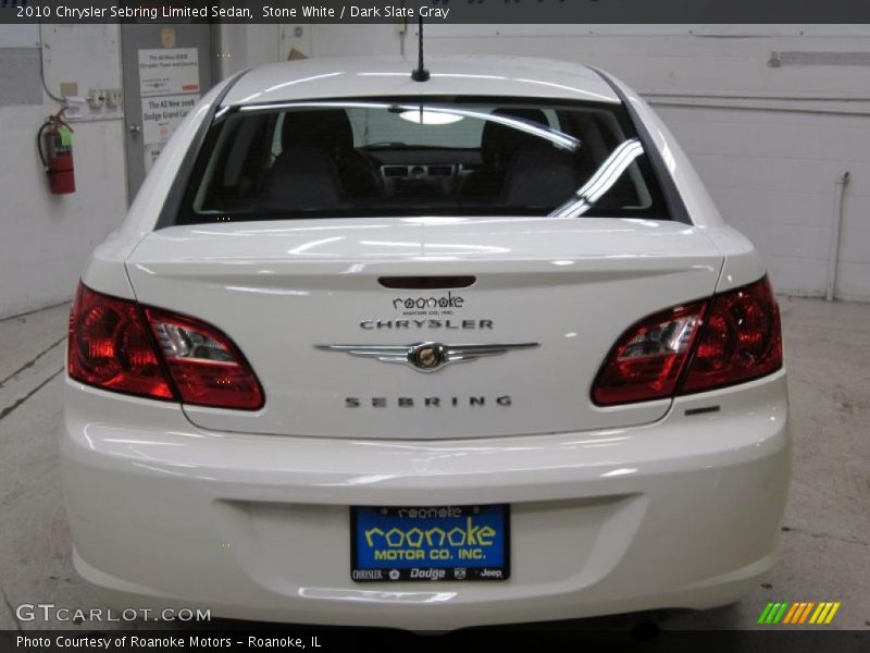 Stone White / Dark Slate Gray 2010 Chrysler Sebring Limited Sedan