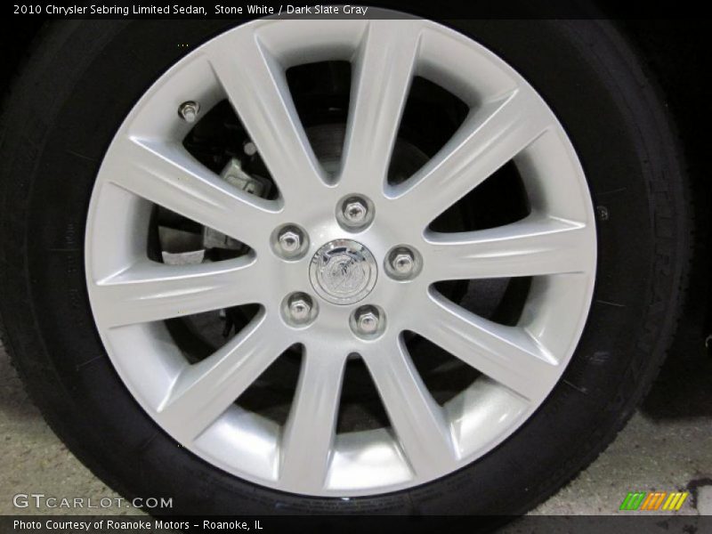 Stone White / Dark Slate Gray 2010 Chrysler Sebring Limited Sedan