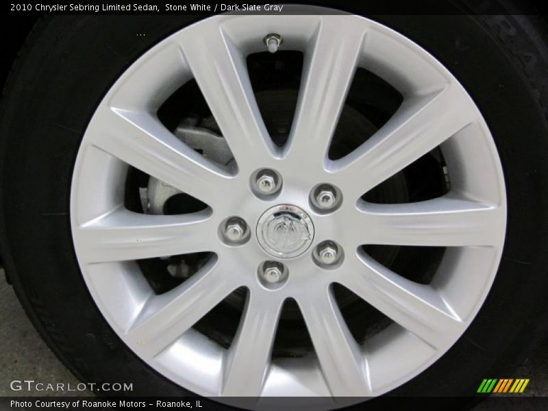 Stone White / Dark Slate Gray 2010 Chrysler Sebring Limited Sedan