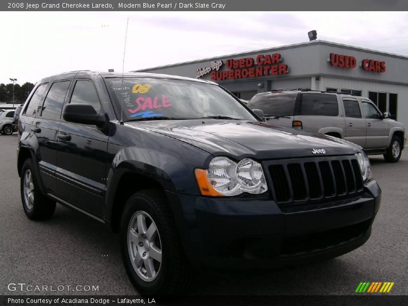 Modern Blue Pearl / Dark Slate Gray 2008 Jeep Grand Cherokee Laredo