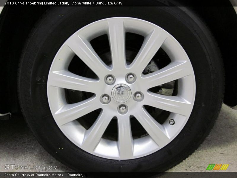 Stone White / Dark Slate Gray 2010 Chrysler Sebring Limited Sedan