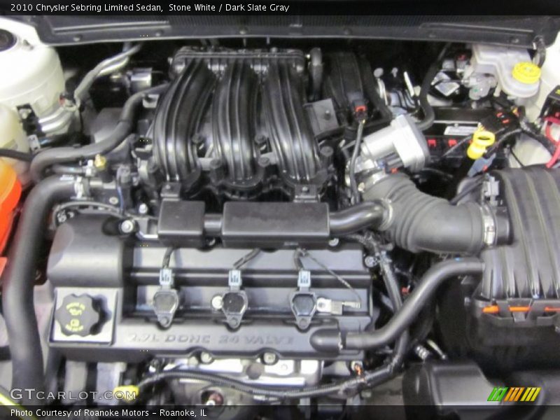 Stone White / Dark Slate Gray 2010 Chrysler Sebring Limited Sedan