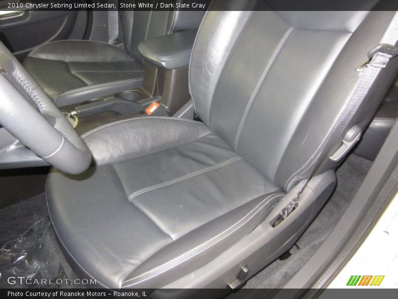 Stone White / Dark Slate Gray 2010 Chrysler Sebring Limited Sedan