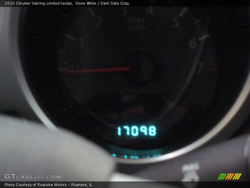 Stone White / Dark Slate Gray 2010 Chrysler Sebring Limited Sedan