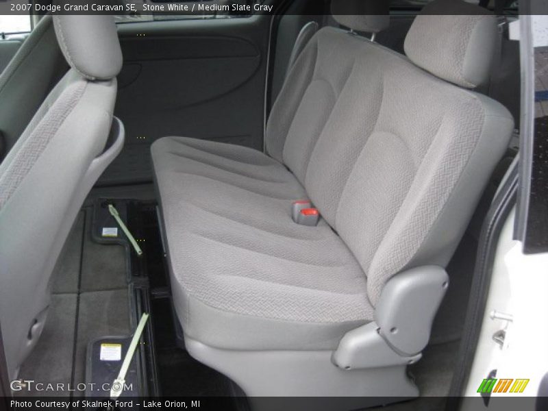 Stone White / Medium Slate Gray 2007 Dodge Grand Caravan SE