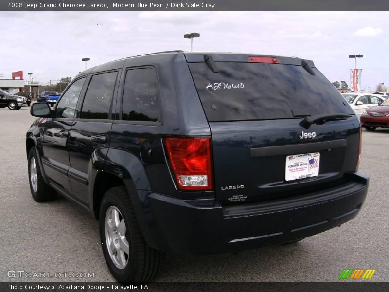 Modern Blue Pearl / Dark Slate Gray 2008 Jeep Grand Cherokee Laredo