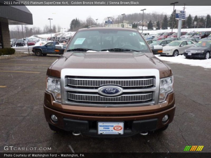 Golden Bronze Metallic / Sienna Brown/Black 2011 Ford F150 Platinum SuperCrew 4x4