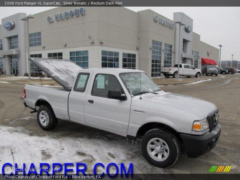 Silver Metallic / Medium Dark Flint 2008 Ford Ranger XL SuperCab