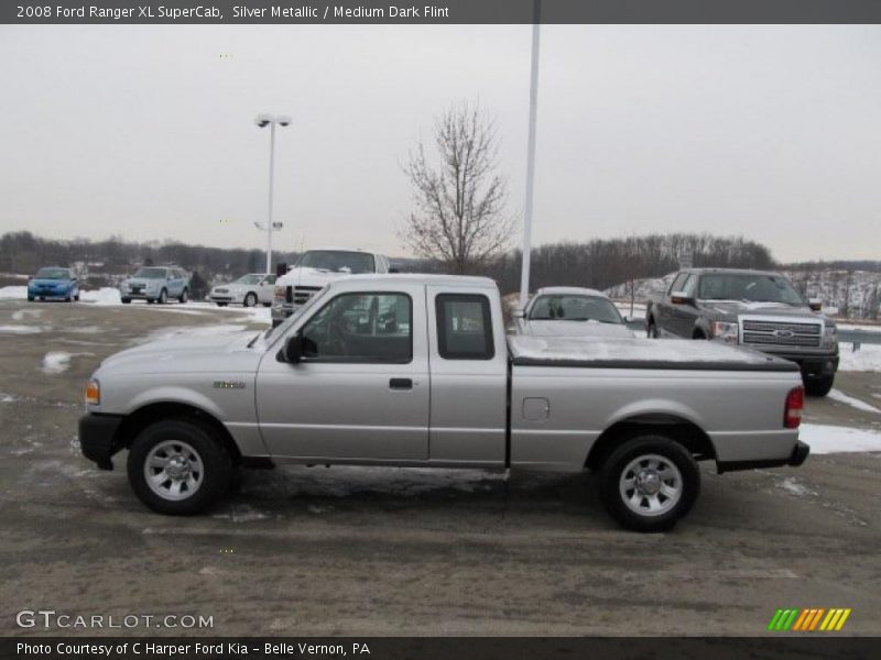 Silver Metallic / Medium Dark Flint 2008 Ford Ranger XL SuperCab