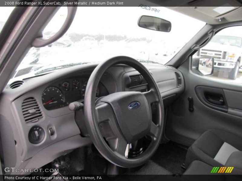 Silver Metallic / Medium Dark Flint 2008 Ford Ranger XL SuperCab