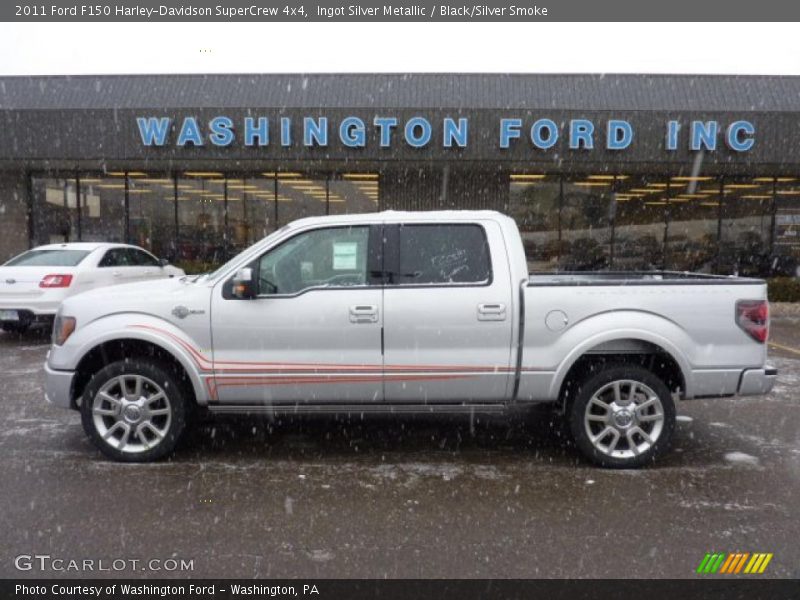 Ingot Silver Metallic / Black/Silver Smoke 2011 Ford F150 Harley-Davidson SuperCrew 4x4