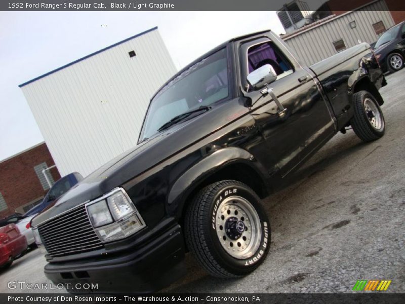 Black / Light Graphite 1992 Ford Ranger S Regular Cab