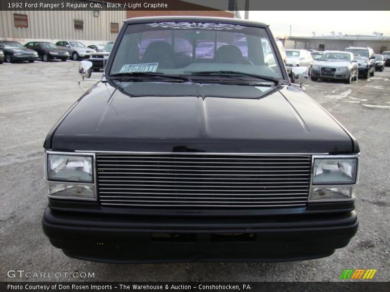 Black / Light Graphite 1992 Ford Ranger S Regular Cab