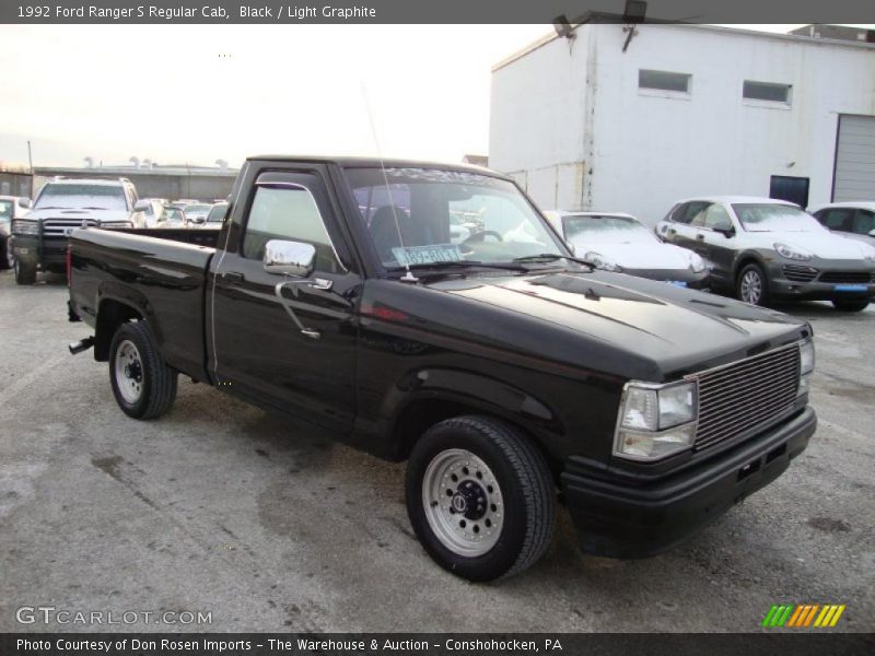 Black / Light Graphite 1992 Ford Ranger S Regular Cab