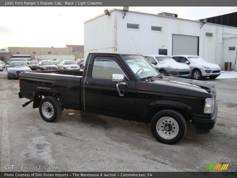 Black / Light Graphite 1992 Ford Ranger S Regular Cab