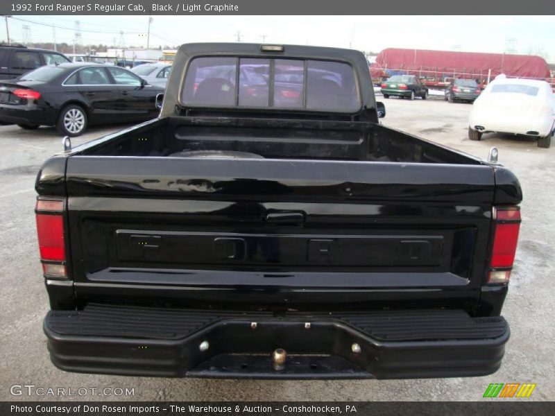 Black / Light Graphite 1992 Ford Ranger S Regular Cab