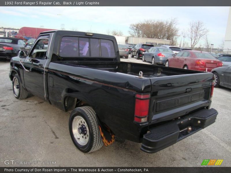 Black / Light Graphite 1992 Ford Ranger S Regular Cab