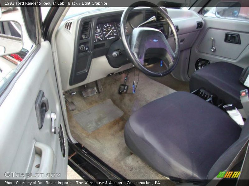 Black / Light Graphite 1992 Ford Ranger S Regular Cab