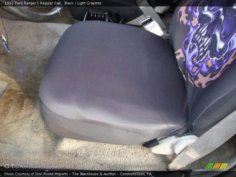 Black / Light Graphite 1992 Ford Ranger S Regular Cab