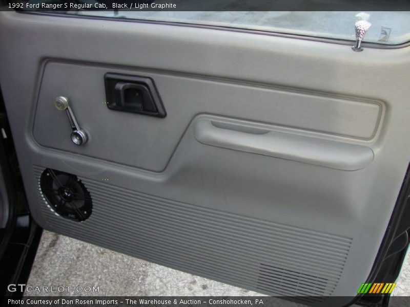 Black / Light Graphite 1992 Ford Ranger S Regular Cab