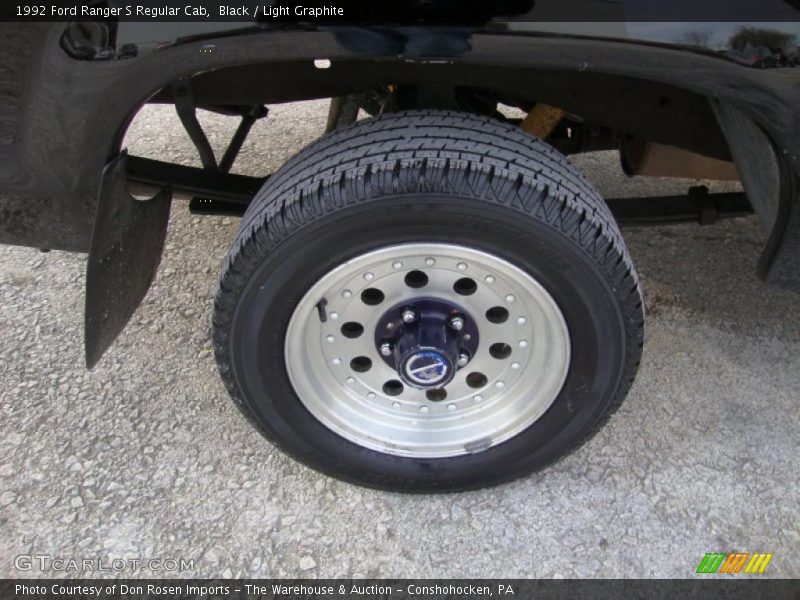 Black / Light Graphite 1992 Ford Ranger S Regular Cab