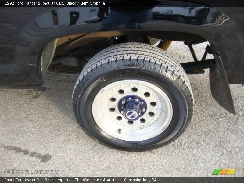 Black / Light Graphite 1992 Ford Ranger S Regular Cab